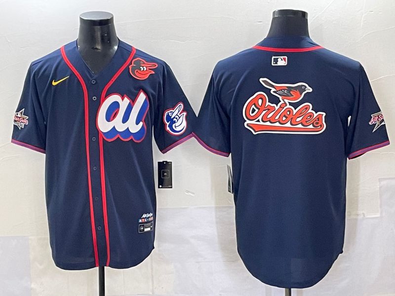 Men 2025 Baltimore Orioles Blank Drak Blue All star Nike MLB Jersey style 04